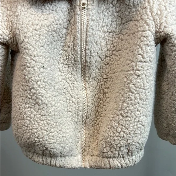 Baby Sherpa Jacket | Carter's Cream Sherpa Jacket - Picture 3 of 4